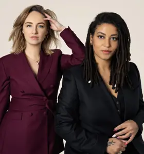 Daniëlle Jiskoot & Sacha Martina - Sprekersduo, auteurs en ondernemers met expertise in inclusie, vooroordelen en leiderschap, dat teams activeert met humor en praktische inzichten.