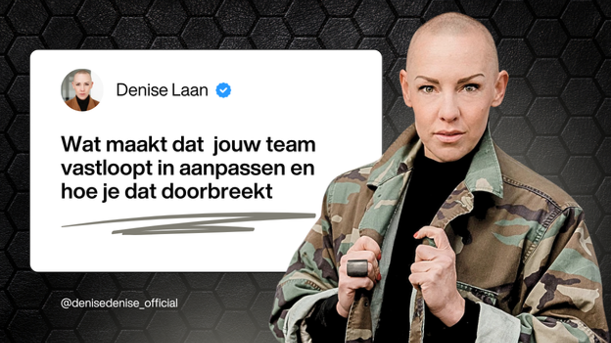 Webinar Denise Laan: van weten naar doen in teams